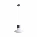Lámpara techo aluminio E27 gris SANZEY