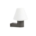 Lámpara pared aluminio E27 gris CORNET