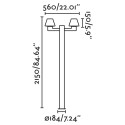 Lámpara suelo aluminio E27 gris BEAUZAC