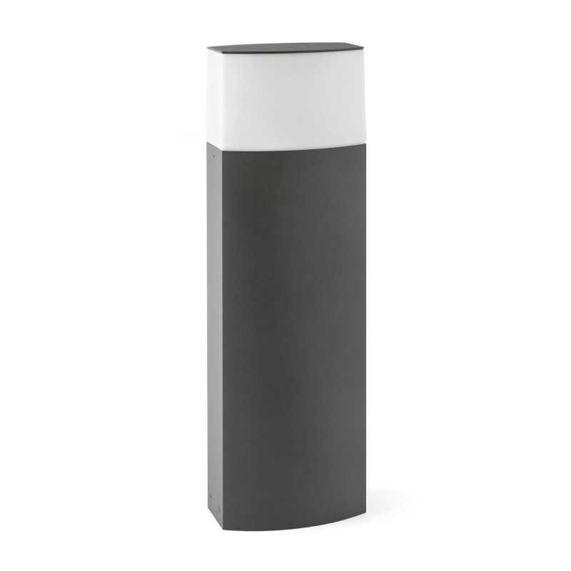 Lámpara suelo aluminio E27 gris REMIES