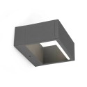 Lámpara pared aluminio LED integrado gris LABATUT