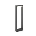 Lámpara suelo aluminio LED integrado gris ANDILLY