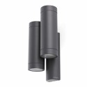 Lámpara pared aluminio GU10 gris AVERTON