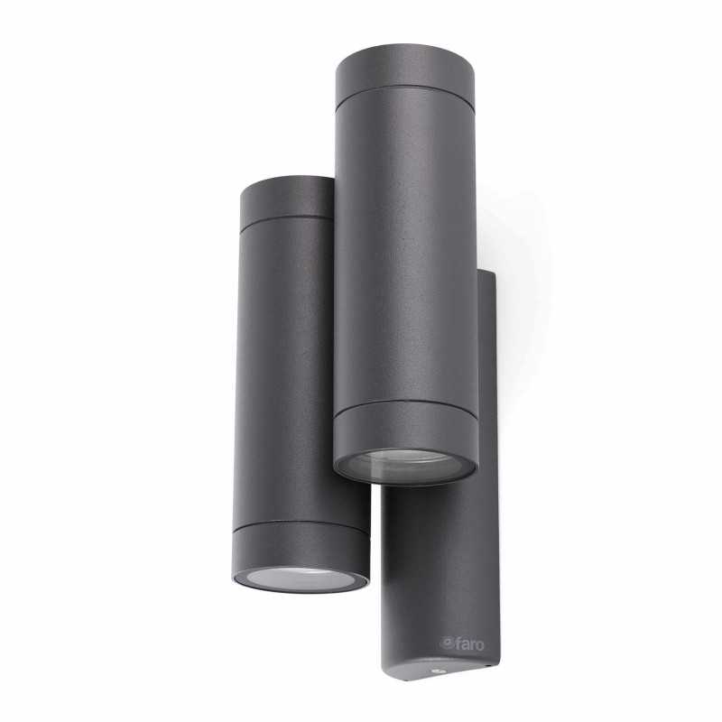Lámpara pared aluminio GU10 gris AVERTON