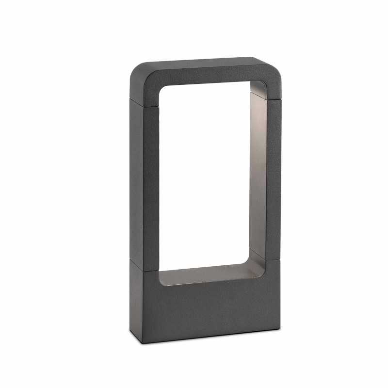 Lámpara suelo aluminio LED integrado gris CHALAIS