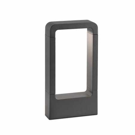 Lámpara suelo aluminio LED integrado gris CHALAIS