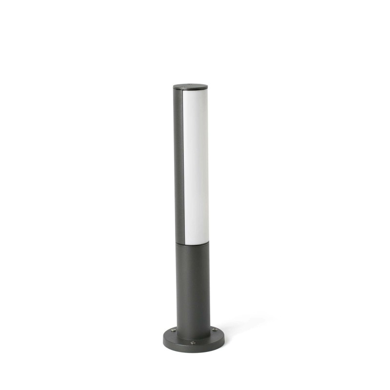Lámpara suelo aluminio LED integrado gris FONTENY