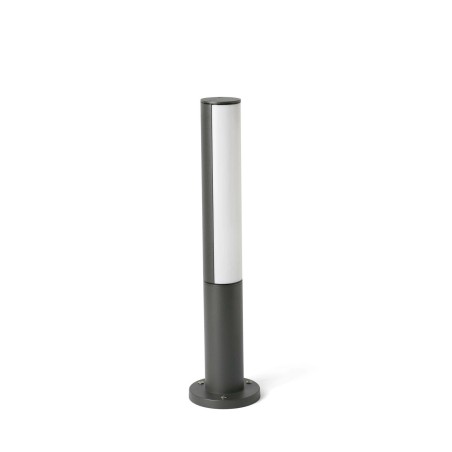 Lámpara suelo aluminio LED integrado gris FONTENY
