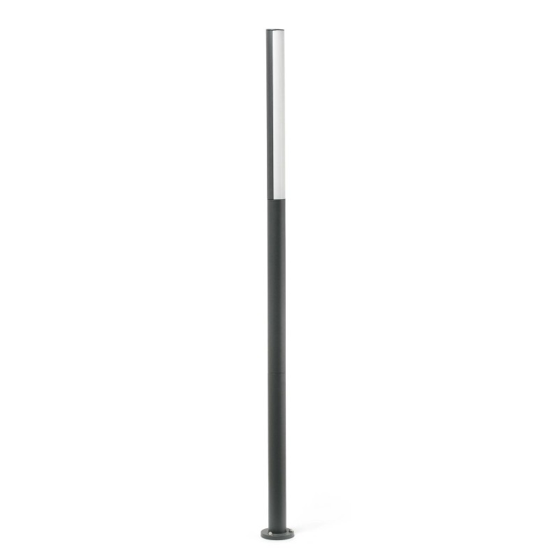 Lámpara suelo aluminio LED integrado gris ROCHES