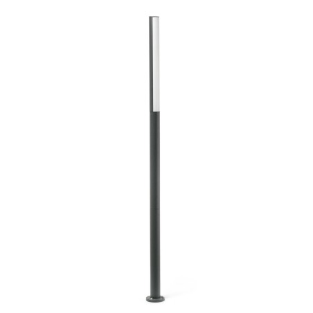 Lámpara suelo aluminio LED integrado gris ROCHES