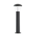 Lámpara suelo aluminio LED integrado gris FOSSOY