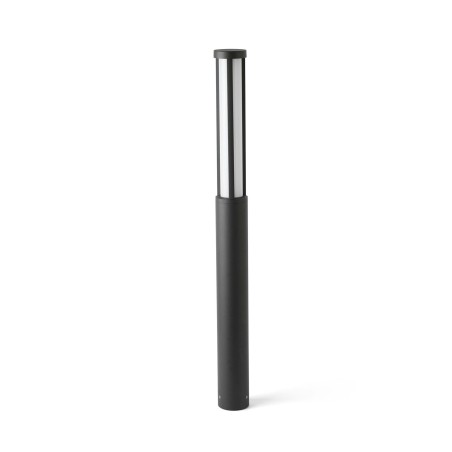Lámpara suelo aluminio LED integrado gris TOSTAT