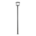 Lámpara suelo aluminio LED integrado gris NABIRAT