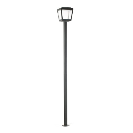 Lámpara suelo aluminio LED integrado gris NABIRAT