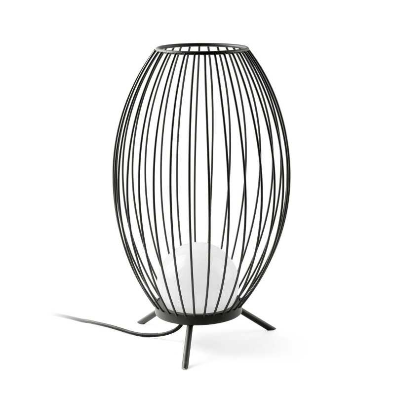 Lámpara suelo aluminio LED integrado gris PARNAY