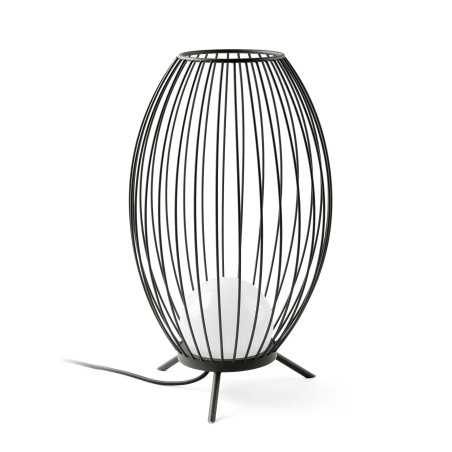 Lámpara suelo aluminio LED integrado gris PARNAY