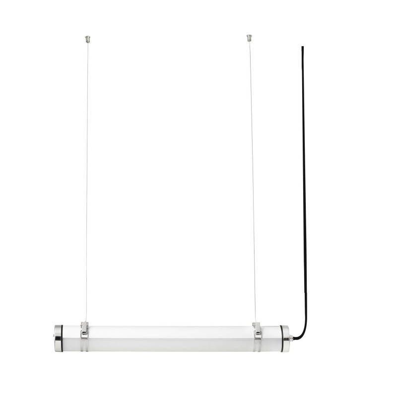 Lámpara techo acero LED integrado cromado brillo ELANGE