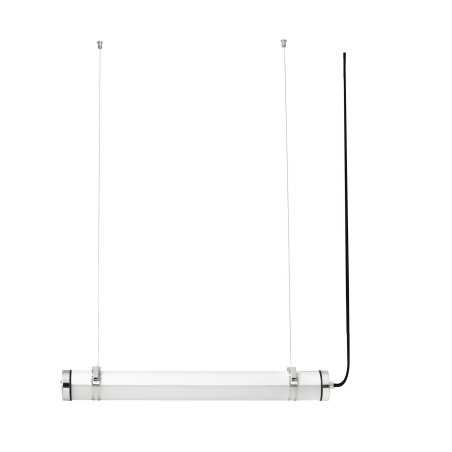 Lámpara techo acero LED integrado cromado brillo ELANGE