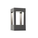 Lámpara sobremuro aluminio LED integrado gris BOLOGNE