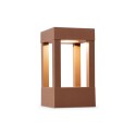Lámpara sobremuro aluminio LED integrado marrón DAMOUZY