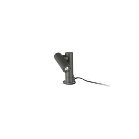Lámpara sobremuro aluminio LED integrado gris MEDAVY