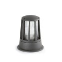 Lámpara sobremuro aluminio E27 gris BRANNE