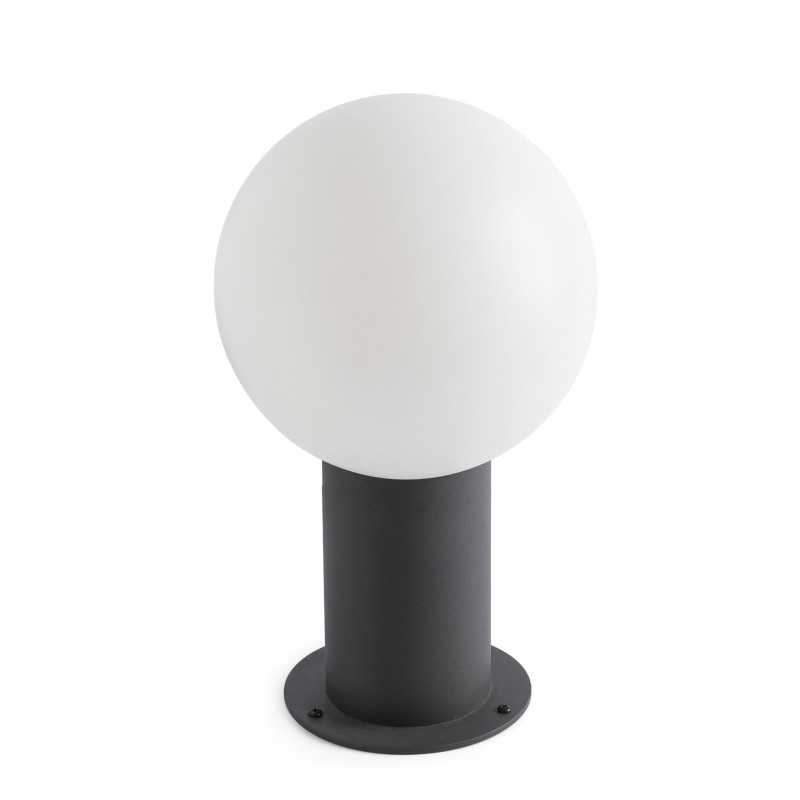 Lámpara sobremuro aluminio E27 gris BALADY