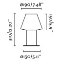 Lámpara sobremuro aluminio E27 gris BAUDAS