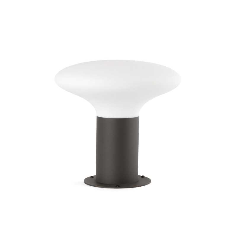 Lámpara sobremuro aluminio E27 gris RIVOTTE