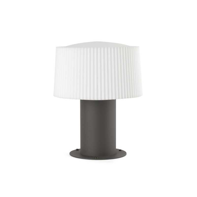 Lámpara sobremuro aluminio E27 gris LE BOST