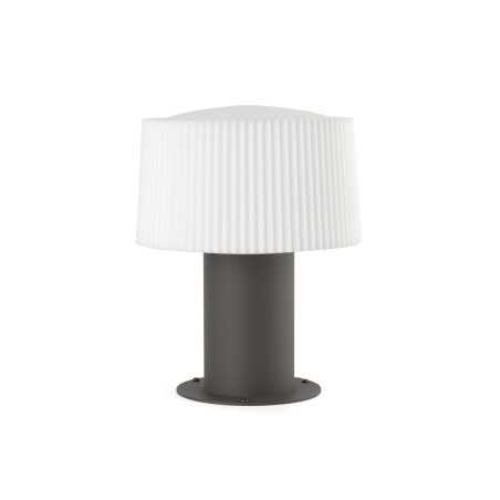 Lámpara sobremuro aluminio E27 gris LE BOST