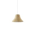 Colgante simple VERVY mimbre E27 LED color madera