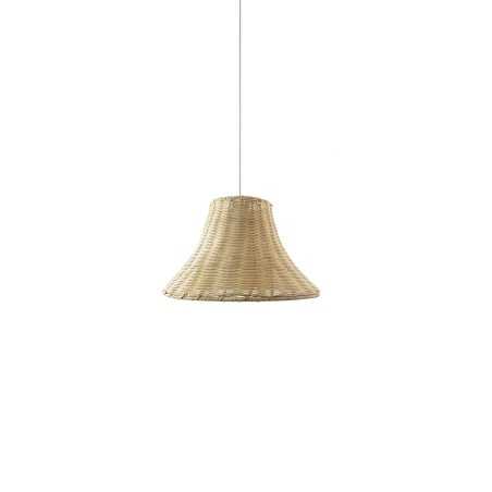 Colgante simple VERVY mimbre E27 LED color madera