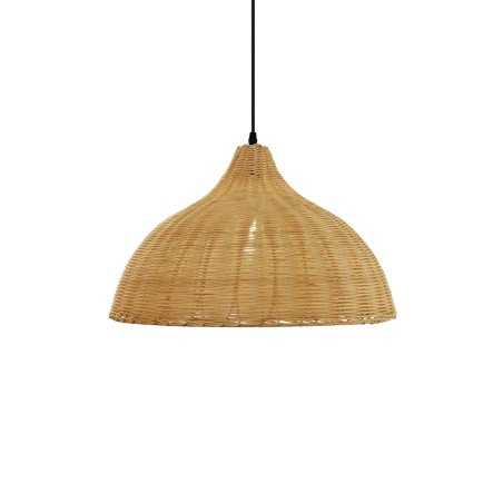 Colgante simple VIBUS mimbre E27 LED colores