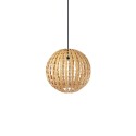 Colgante simple VITRY ratán E27 LED color madera