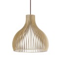 Colgante simple NUITS madera E27 LED