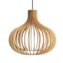 Colgante simple PASTINA madera E27 LED color madera