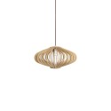 Colgante simple CASINO madera E27 LED color madera