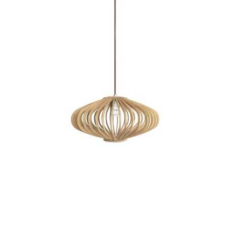 Colgante simple CASINO madera E27 LED color madera