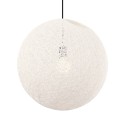 Colgante simple BIANE textil E27 LED color blanco crudo