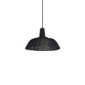 Colgante simple PAYRAT mimbre E27 LED color madera oscura