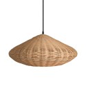 Colgante simple HARDY mimbre E27 LED colores