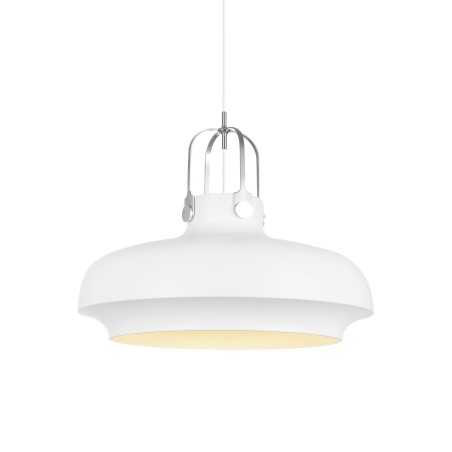 Colgante simple MÂLON aluminio E27 LED color blanco
