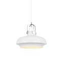 Colgante simple BURON aluminio E27 LED color blanco