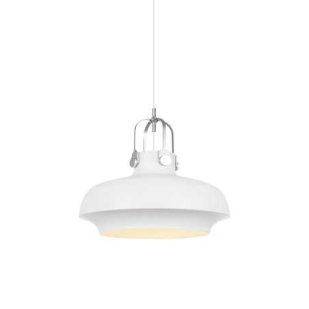 Colgante simple BURON aluminio E27 LED color blanco