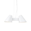 Colgante múltiple FLAGY aluminio E27 LED color blanco