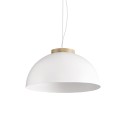 Colgante simple NORON madera E27 LED color blanco