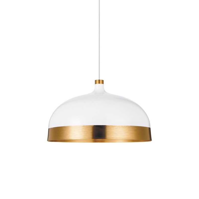 Colgante simple BLAZY aluminio E27 LED color blanco