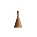 Colgante simple IMBRY aluminio E27 LED color madera