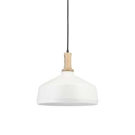 Colgante simple MIERY madera E27 LED color blanco